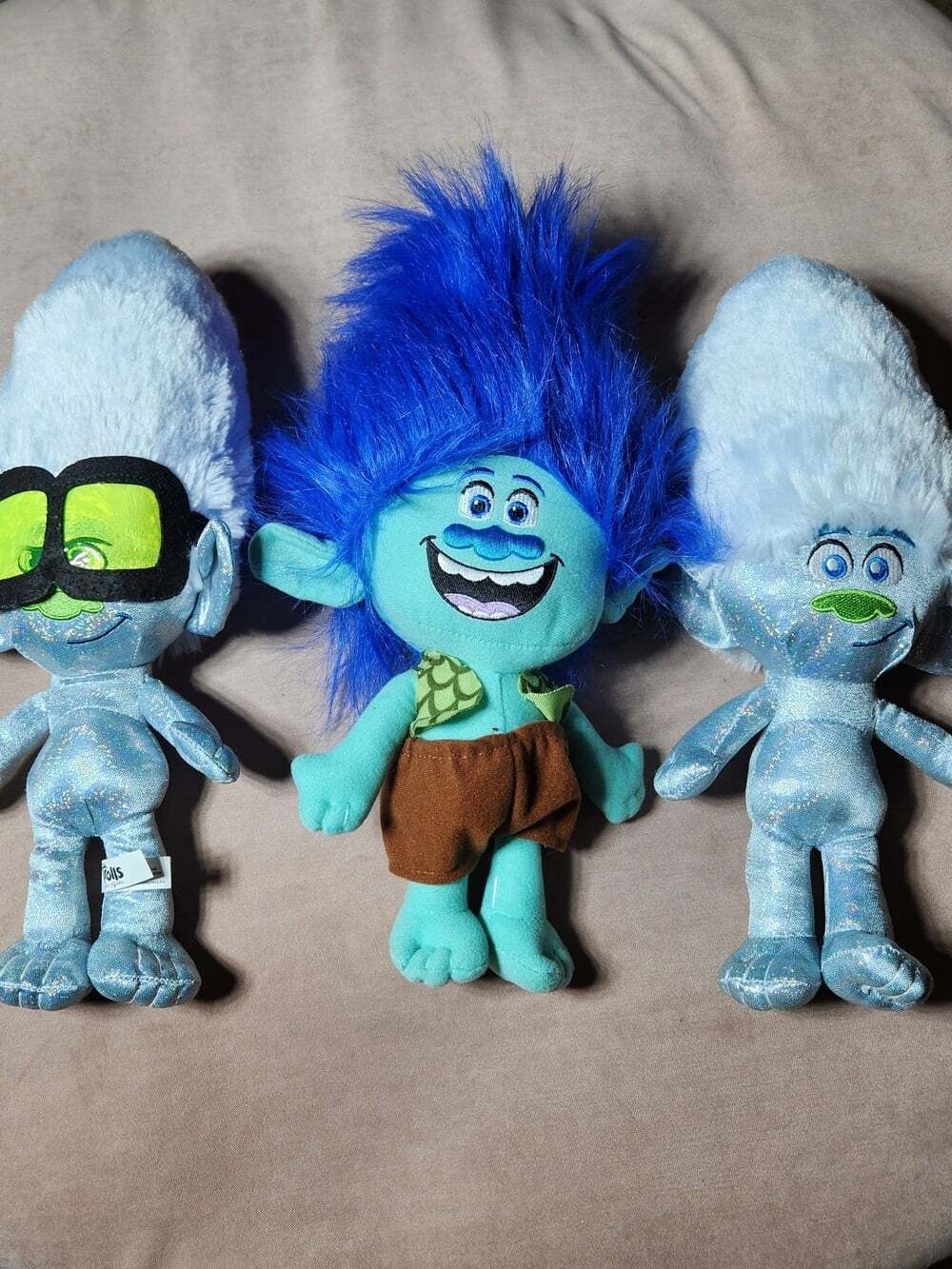 DreamWorks Trolls 14" Lot Of 3 Branch, Tiny Diamond, Guy